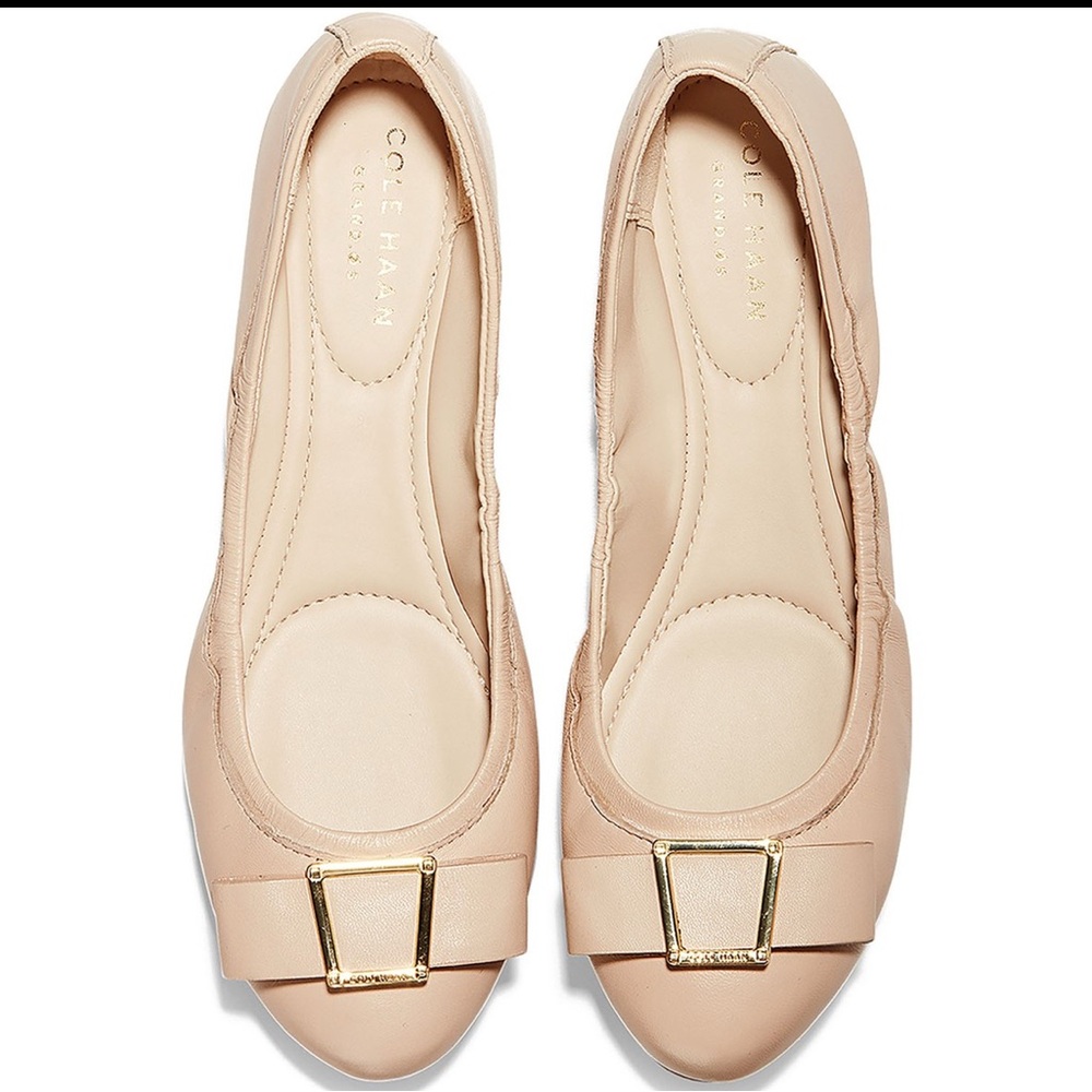 COLE HAAN - WOMENS EMORY BOW BALLET II FLAT size 6 1/2
